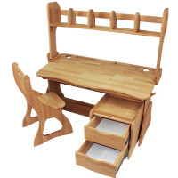 Комплект парта, стілець, полиця, тумба 120 см