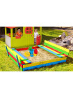 Песочница 150 см для детей с лавками