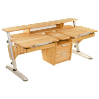 Парта зростаюча для двох дітей Ергономіка бук