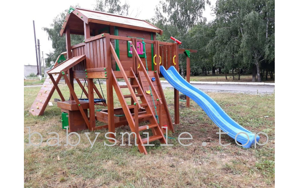 Монтаж дерев'яного майданчика Spielplatz-22 і 24 