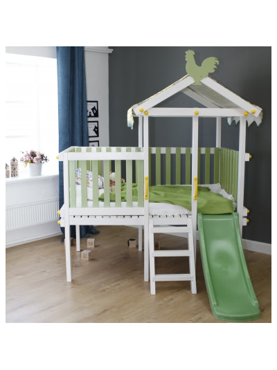 Будиночок ліжко з гіркою