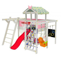 Будиночок ліжко із спортивно-ігровим комплексом