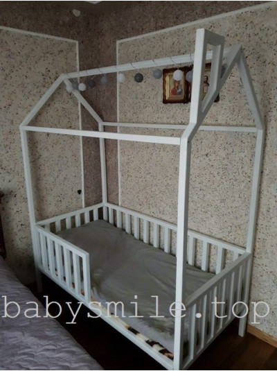 Ліжко будиночок 190 * 80 см Моє бажання Ясен