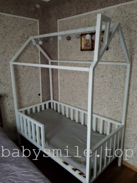 Ліжко будиночок 190 * 80 см Моє бажання Ясен