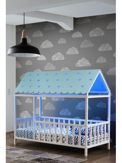 Ліжко будиночок 190 * 80 см Моє бажання Ясен