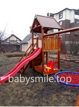 Дерев'яна дитячий майданчик Spielplatz-20
