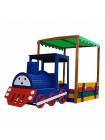 Пісочниця-Паровоз Веселка 145 на 145 см