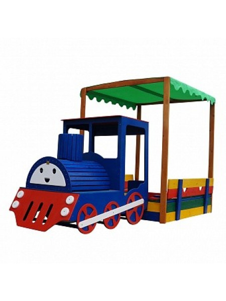 Пісочниця-Паровоз Веселка 145 на 145 см