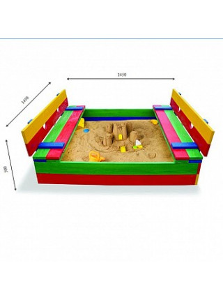Пісочниця-трансформер кольорова 145 см