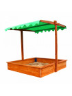 Дерев'яна пісочниця із дахом 2 в 1