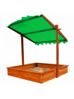 Дерев'яна пісочниця із дахом 2 в 1
