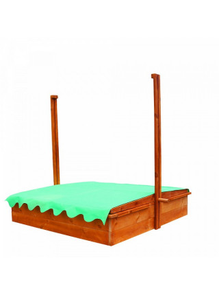 Дерев'яна пісочниця із дахом 2 в 1