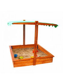 Дерев'яна пісочниця із дахом 2 в 1