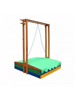   Пісочниця дерев'яна з дахом