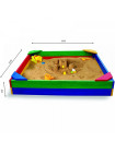 Песочница детская деревянная цветная 145 см 