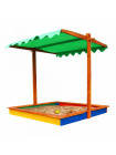  Дерев'яна пісочниця із дахом