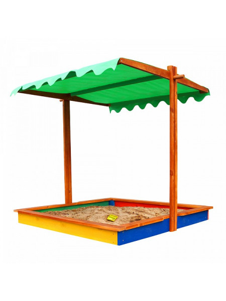  Дерев'яна пісочниця із дахом