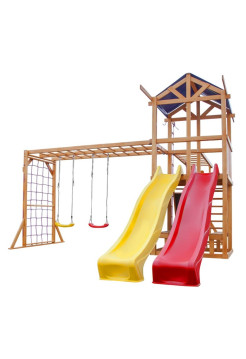 Дитячий майданчик дерев'яний з двома гірками BL-12