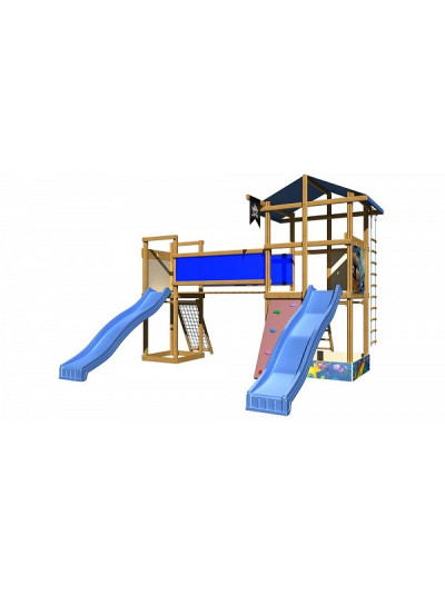 Дитячий майданчик з двома гірками SB-11