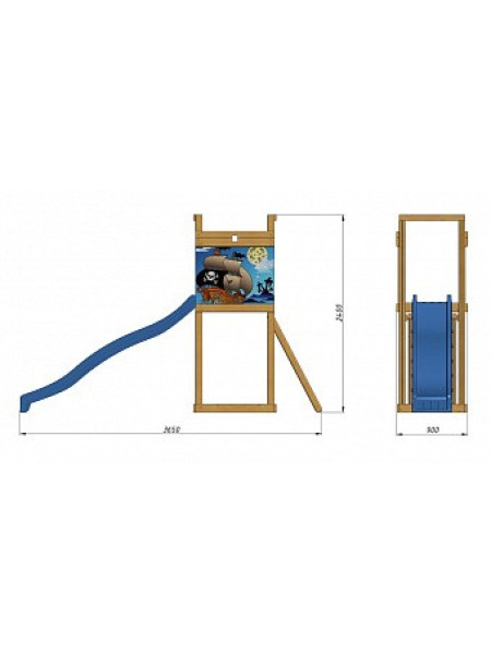 Майданчик з дерева SB-2 Майданчик з дерева SB-2