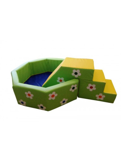 Сухий басейн з гіркою Квіточка