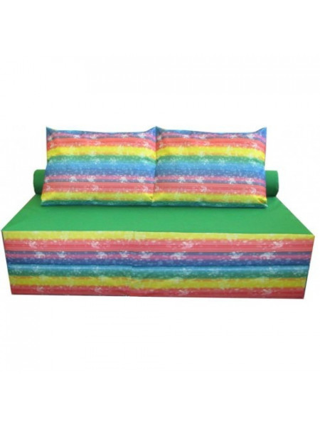 Диван-ліжко безкаркасний з подушкою Кольоровий Диван-ліжко безкаркасний з подушкою Кольоровий