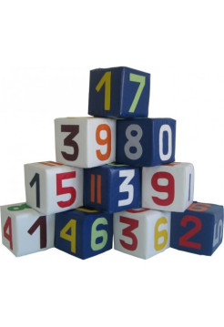 Набор мягких кубиков Цифры