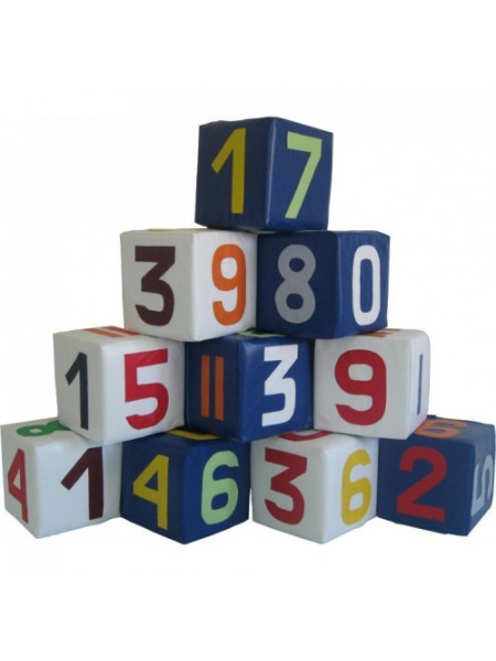 Набір м'яких кубиків Цифри Набір м'яких кубиків Цифри
