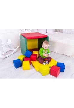 Мягкий модуль Домик с кубиками