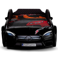 Ліжко у вигляді машини - Mersedes 80х160 чорне, комплектація плюс