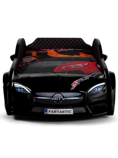 Ліжко у вигляді машини - Mersedes 80х160 чорне, комплектація плюс