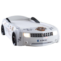 Ліжко-машина Chevrolet Camaro пластик біла