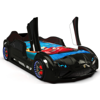 Ліжко машинка  Lamborghini чорна