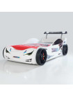 Ліжко-машинка Суперкар біле
