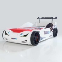 Ліжко-машинка Суперкар біле