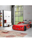 Ліжко-машинка Суперкар червоне