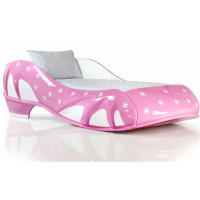 Ліжко-туфелька Сніжинка рожева