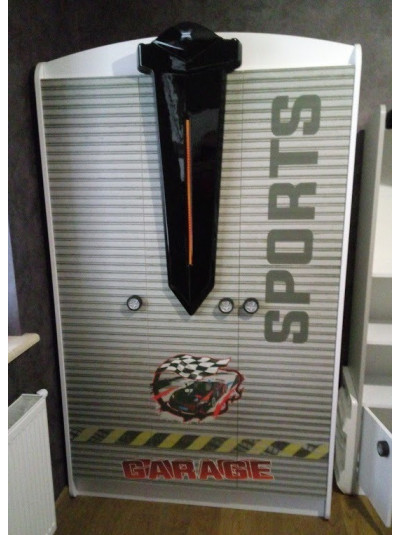 Шафа три-дверна біла з серії Автомобільні пристрасті