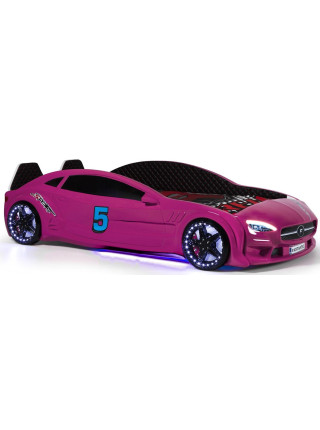 Ліжко машинка з підсвіткою - Mercedes 190х90 см, пластик Туреччина