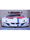 Ліжко машинка BMW біле пластикове