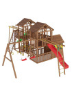 Ігровий майданчик з дерева вежа з будиночком-15