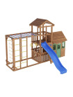Ігровий майданчик з дерев'яним будиночком Вежа-9