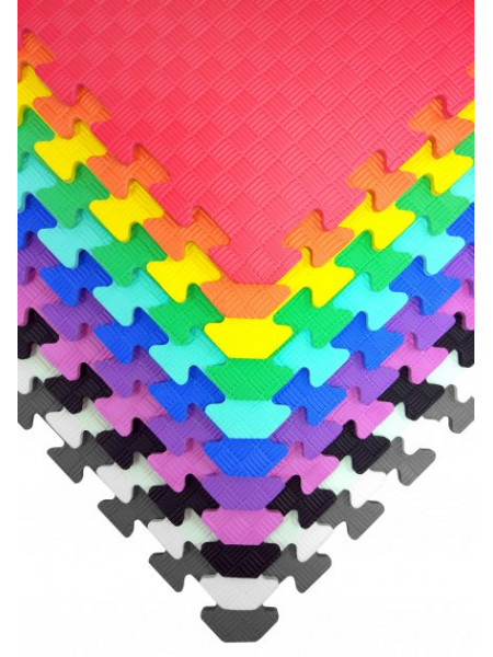 М'яка підлога Веселка плетіння 200х150 збірна М'яка підлога Веселка плетіння 200х150 збірна