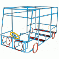 Ігровий елемент для дитячого майданчика Автобус