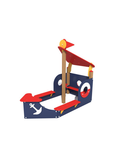 Пісочниця для дитячого садка Баркас